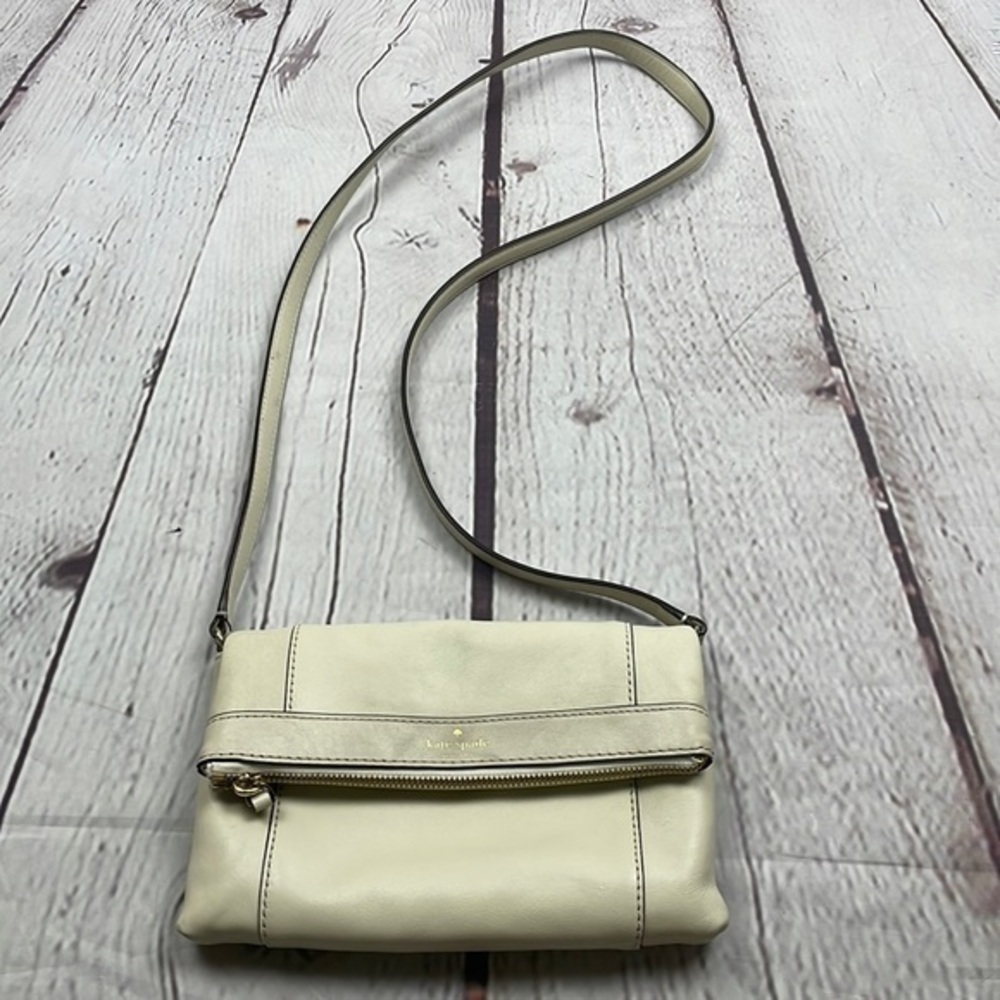 UEC Cream leather Kate Spade crossbody